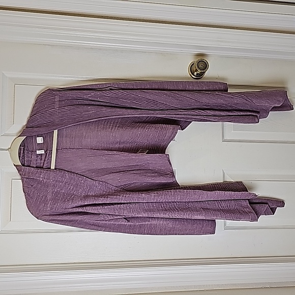 Moth Sweaters - Anthropologie Moth Lilac Wool Blend Wrap Cardigan Sweater Size Medium VGUC